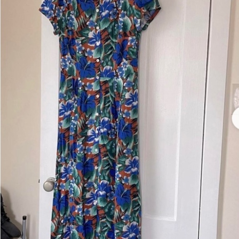 J Crew Tropical Floral Maxi Dress - Picture 3 of 4